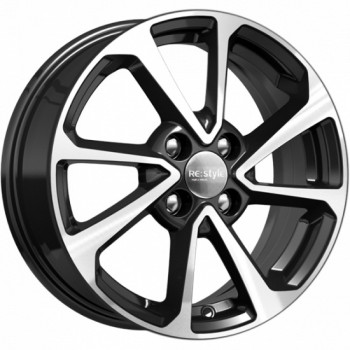 Диски 6x15 4/100 ET46 54.1 КиК КС861 (Hyundai Solaris II) алмаз черный