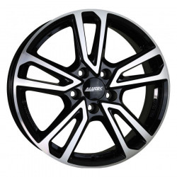 7x18 5/114.3 ET48.5 67.1 Alutec Tormenta Diamond Black Front Polished