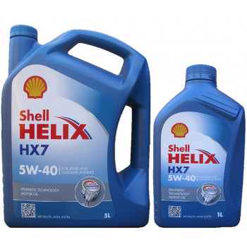 Масло Shell Helix HX 7 5w40 4л п/с масло моторное EU