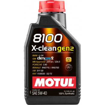 Масло Motul 8100 X-CLEAN GEN2 5W40 1л