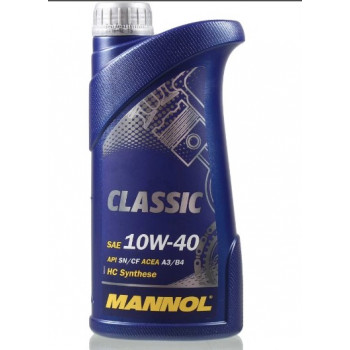 Масло MANNOL Полусинтетическое масло 7501 Classic 10w-40, 1л
