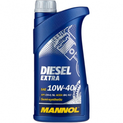 MANNOL Полусинтетическое масло 7504 DIESEL EXTRA 10w-40, 1л