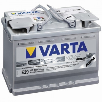 Аккумулятор АКБ 6CT-70 (0)Евро Varta Silver AGM E39 570901076 (278/175/190) 760А